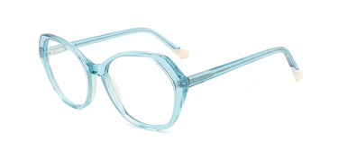 Women Urban Eyeglasses: Mead -Light Blue - SpaceSMART Eye Clinic (Diagonal View)